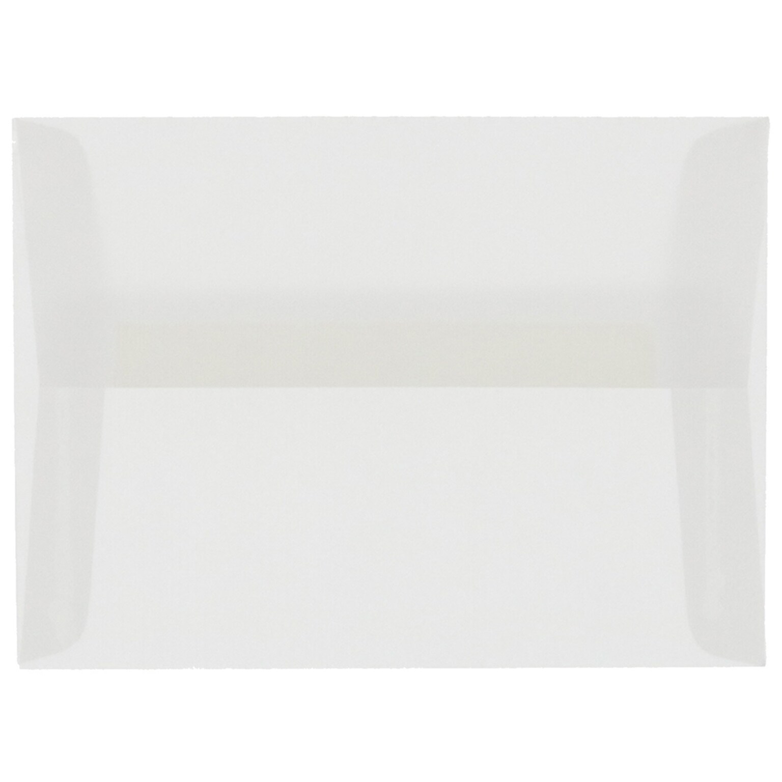 JAM Paper A7 Translucent Vellum Invitation Envelopes, 5.25 x 7.25, Clear, 50/Pack (2851295I)