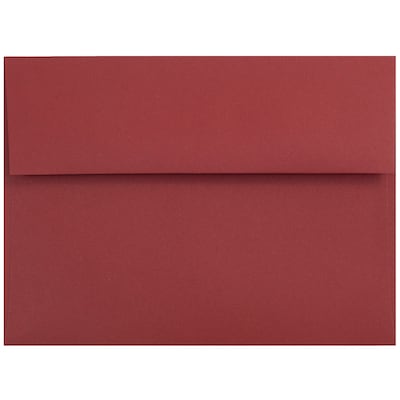 JAM Paper A7 Invitation Envelopes, 5.25 x 7.25, Dark Red, 50/Pack (31511307I)