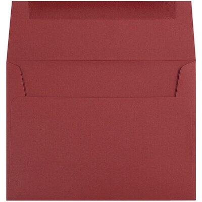 JAM Paper A7 Invitation Envelopes, 5.25 x 7.25, Dark Red, 50/Pack (31511307I)