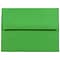JAM Paper A2 Colored Invitation Envelopes, 4.375 x 5.75, Green Recycled, Bulk 250/Box (15843H)