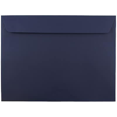 JAM Paper 9 x 12 Booklet Envelopes, Navy Blue, 25/Pack (263916011)