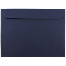 JAM Paper 9 x 12 Booklet Envelopes, Navy Blue, 25/Pack (263916011)