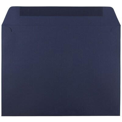 JAM Paper 9 x 12 Booklet Envelopes, Navy Blue, 25/Pack (263916011)