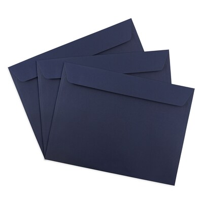 JAM Paper 9 x 12 Booklet Envelopes, Navy Blue, 25/Pack (263916011)