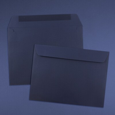 JAM Paper 9 x 12 Booklet Envelopes, Navy Blue, 25/Pack (263916011)