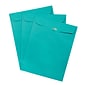JAM Paper Open End Clasp #13 Catalog Envelope, 10" x 13", Sea Blue, 100/Box (900766073)