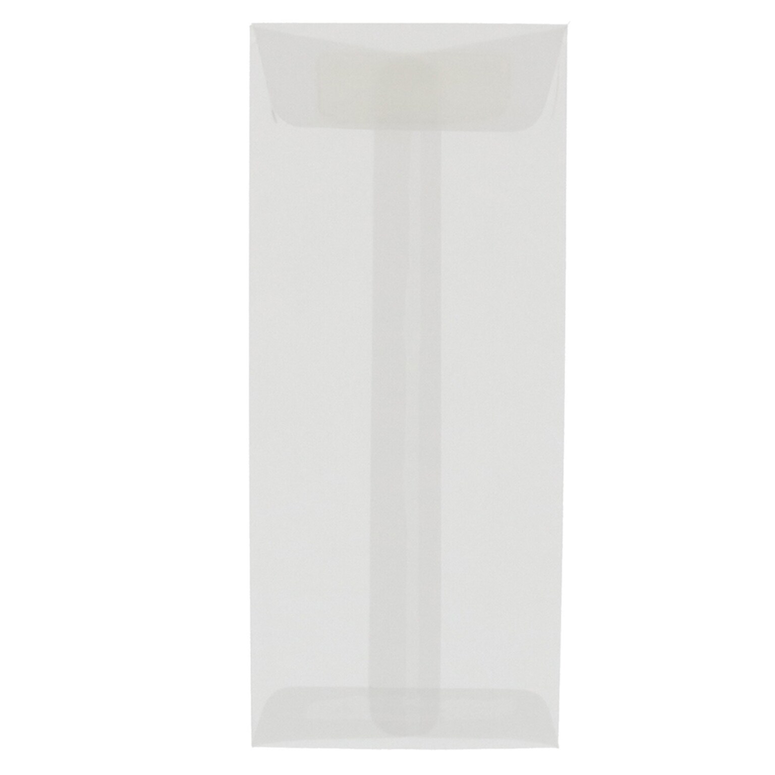JAM Paper #14 Policy Business Translucent Vellum Envelopes, 5 x 11.5, Clear, 25/Pack (2851327)