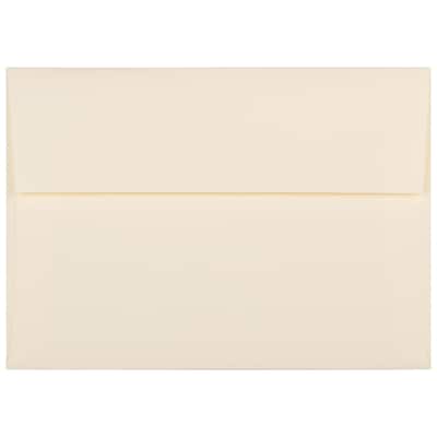JAM Paper® A7 Strathmore Invitation Envelopes, 5.25 x 7.25, Ivory Laid, 25/Pack (191203)