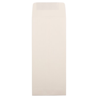 JAM Paper #11 Policy Business Strathmore Envelopes, 4.5 x 10.375, Natural White Wove, 25/Pack (90090