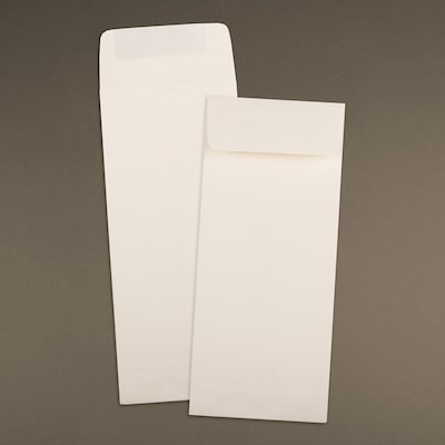 JAM Paper #11 Policy Business Strathmore Envelopes, 4.5 x 10.375, Natural White Wove, 25/Pack (900905923)
