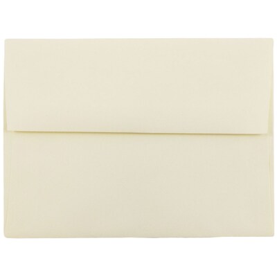 JAM Paper A6 Strathmore Invitation Envelopes, 4.75 x 6.5, Ivory Wove, 25/Pack (900913185)