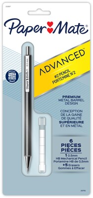 Paper Mate Advanced Mechanical Pencil, 0.5mm, #2 Medium Lead (2128197)