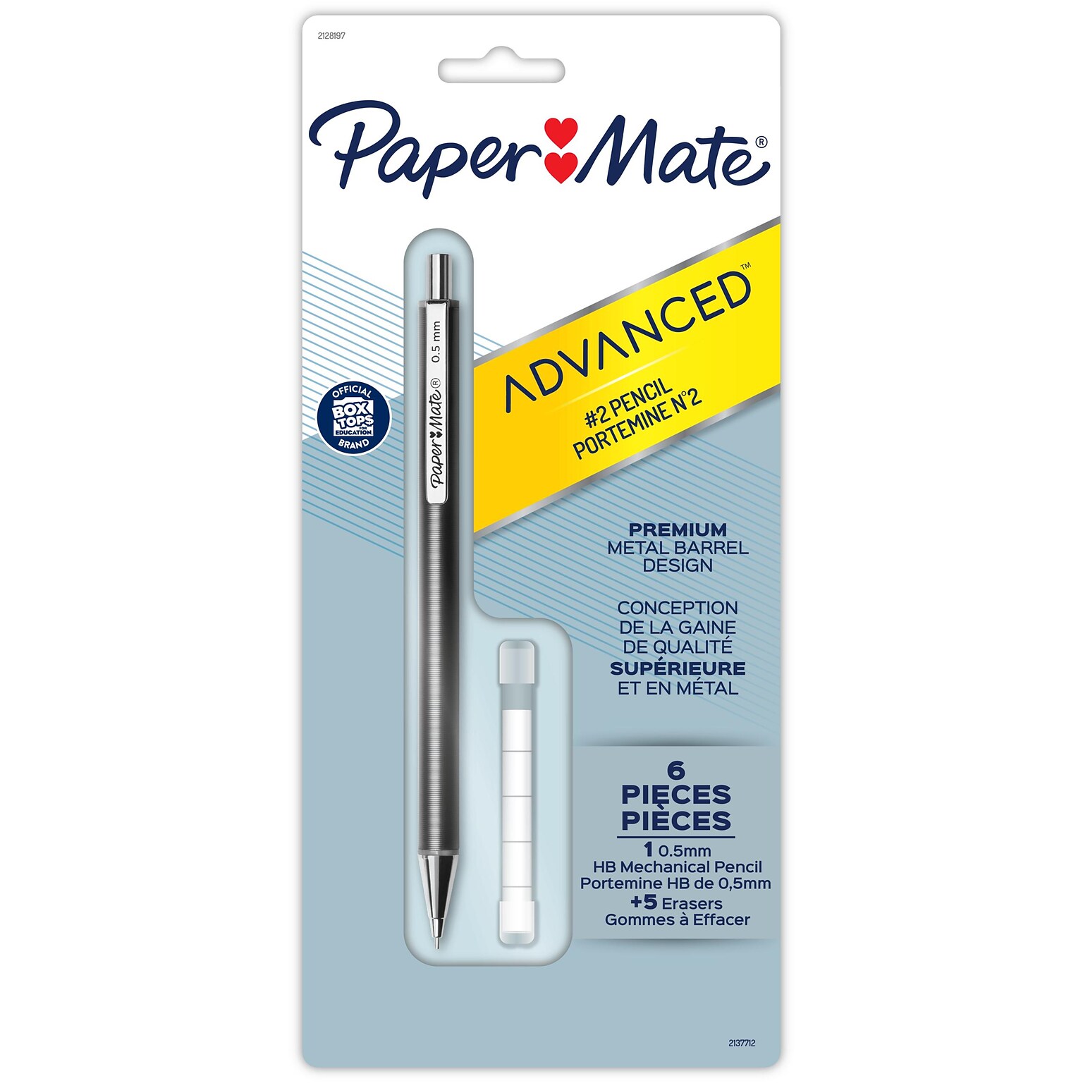 Paper Mate Advanced Mechanical Pencil, 0.5mm, #2 Medium Lead (2128197)