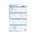 2022 AT-A-GLANCE 36 x 24 Yearly Calendar, Dreams, White/Blue/Purple (PM83-550-22)