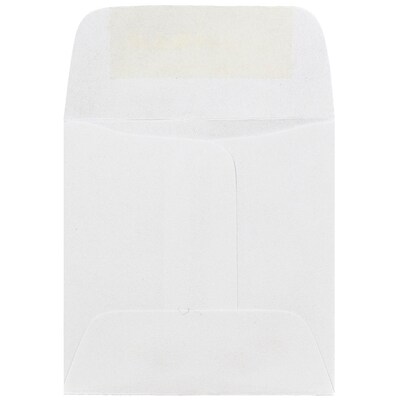 JAM Paper 2.375 x 2.375 Mini Square Envelopes, White, 25/Pack (203642)