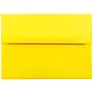 JAM Paper A6 Colored Invitation Envelopes, 4.75 x 6.5, Yellow Recycled, 25/Pack (94531)