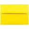JAM Paper A6 Colored Invitation Envelopes, 4.75 x 6.5, Yellow Recycled, 25/Pack (94531)
