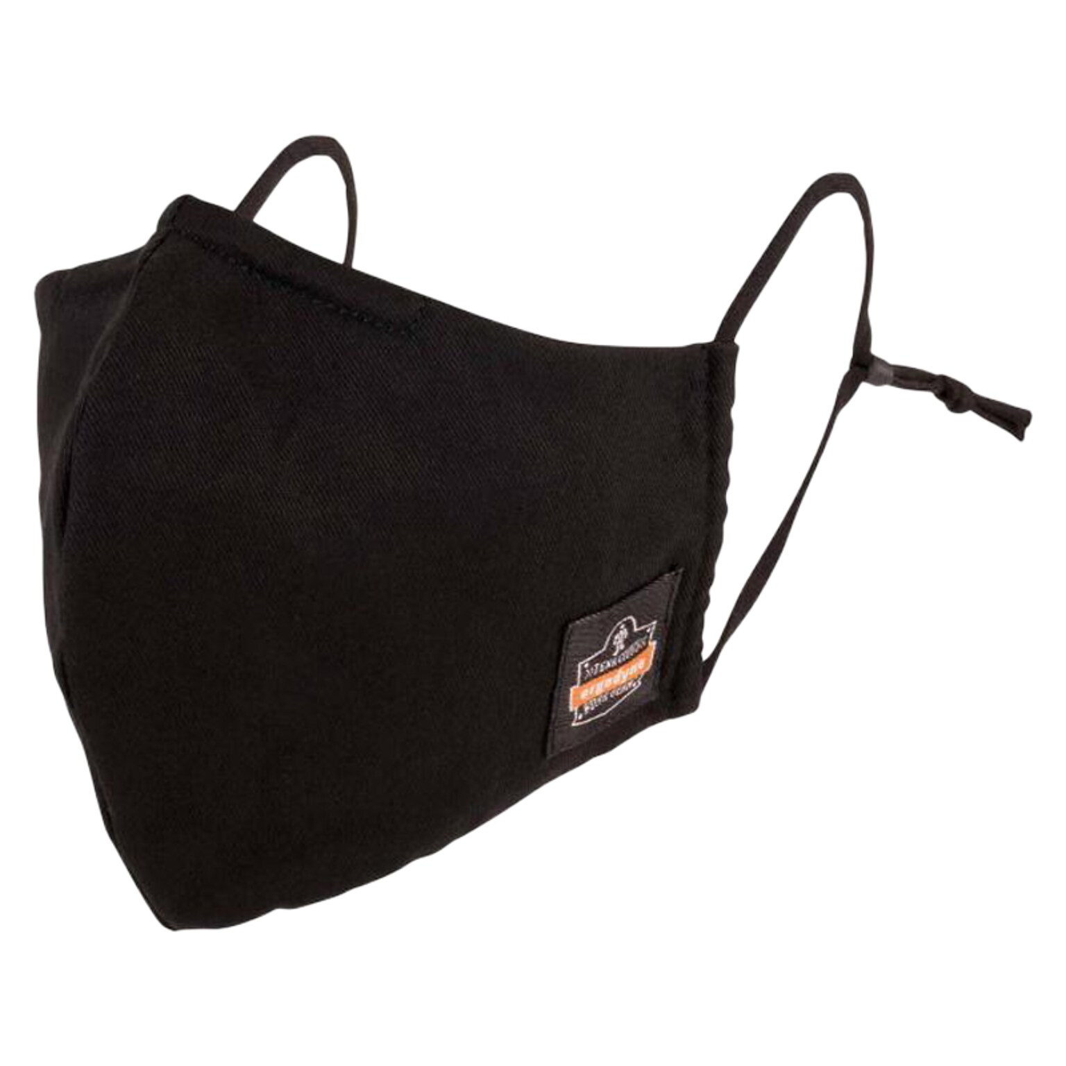 Ergodyne Skullerz Reusable Cloth Contoured Face Cover Mask, Extra Large, Black, 3/Pack (48802)