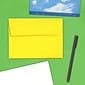 JAM Paper® A6 Colored Invitation Envelopes, 4.75 x 6.5, Yellow Recycled, 25/Pack (94531)