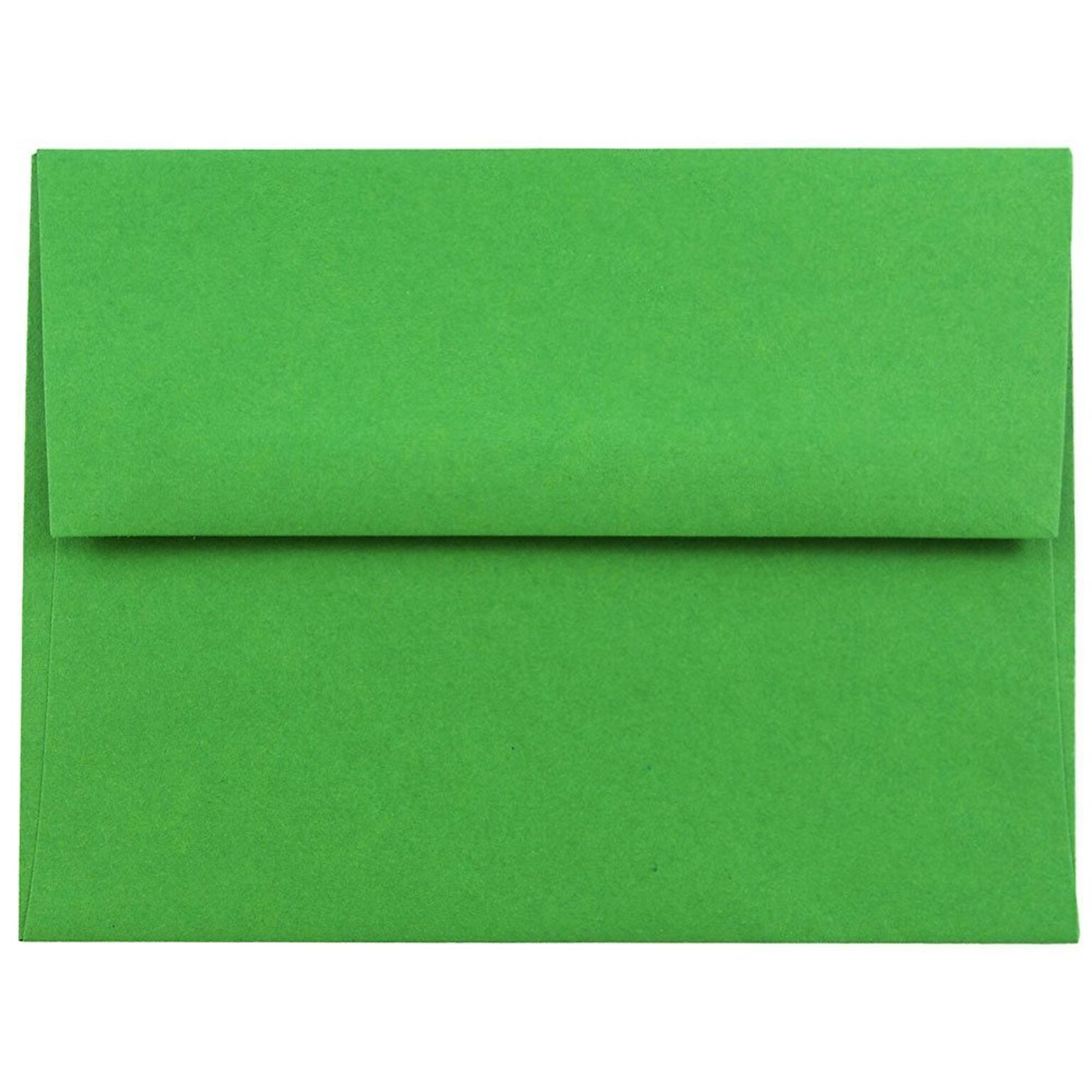 JAM Paper A2 Colored Invitation Envelopes, 4.375 x 5.75, Green Recycled, 25/Pack (15843)