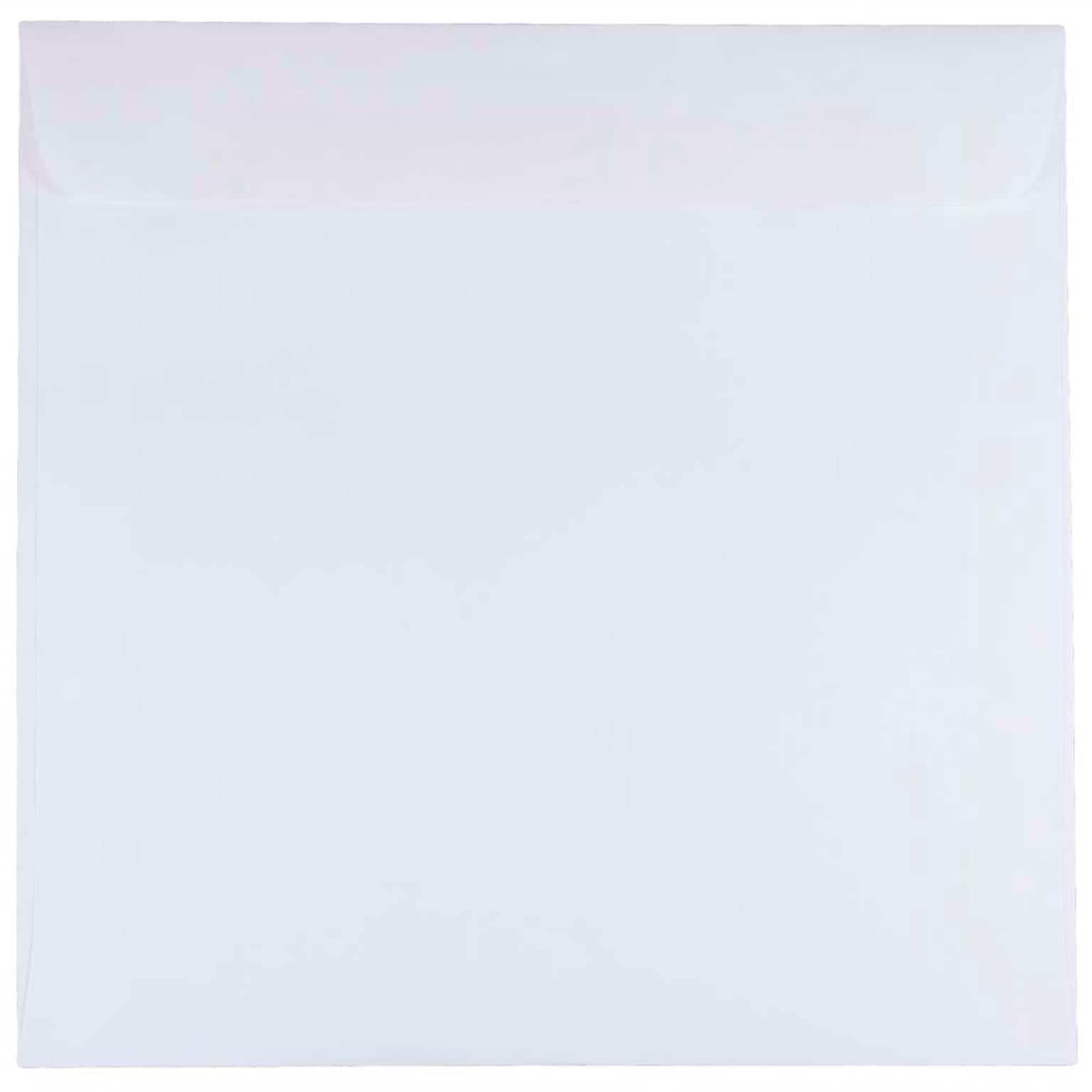 JAM Paper 8.5 x 8.5 Square Invitation Envelopes, White, 25/Pack (4231)