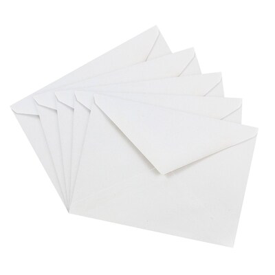 JAM Paper A6 Invitation Envelopes with V-Flap, 4.75 x 6.5, White, Bulk 1000/Carton (J0567B)