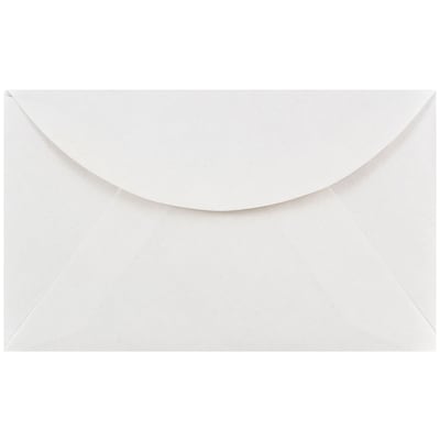 JAM PAPER Gummed 2Pay Mini Envelopes, 2 1/2 x 4 1/4, White, 100/Pack (201215a)