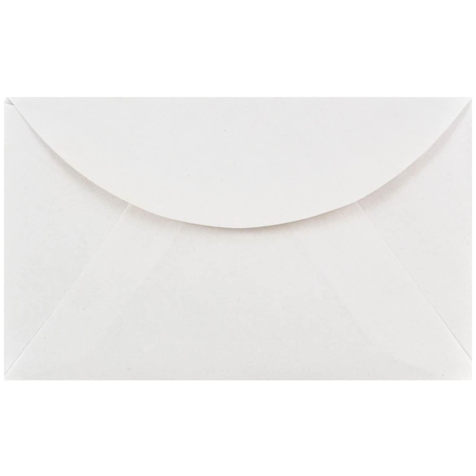 JAM PAPER Gummed 2Pay Mini Envelopes, 2 1/2 x 4 1/4, White, 100/Pack (201215a)