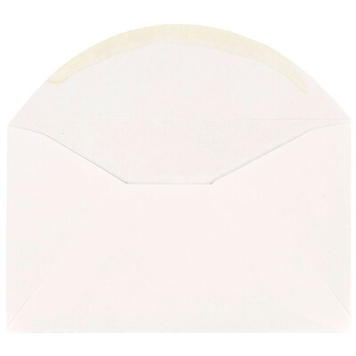 JAM PAPER Gummed 2Pay Mini Envelopes, 2 1/2" x 4 1/4", White, 100/Pack (201215a)