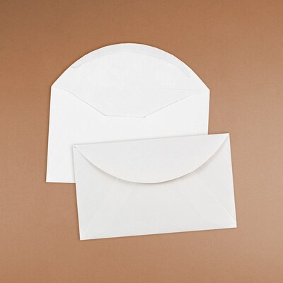 JAM PAPER Gummed 2Pay Mini Envelopes, 2 1/2" x 4 1/4", White, 100/Pack (201215a)