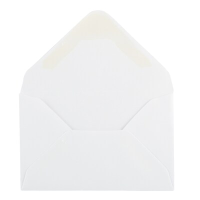 JAM Paper Mini Currency Envelope, 2 3/4" x 3 3/4", White, 100/Pack (201246A)