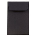 JAM Paper #1 Coin Business Envelopes, 2.25 x 3.5, Black, 25/Pack (352527801)