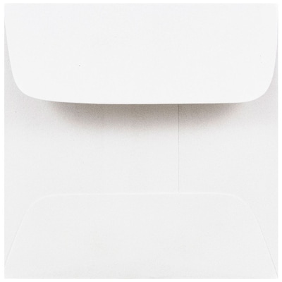 JAM Paper 2.375 x 2.375 Mini Square Envelopes, White, 50/Pack (203642I)