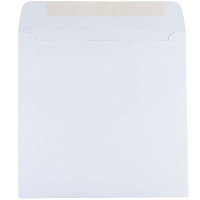 JAM Paper 8.5 x 8.5 Square Invitation Envelopes, White, 50/Pack (4231I)