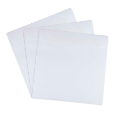 JAM Paper 8.5 x 8.5 Square Invitation Envelopes, White, 50/Pack (4231I)