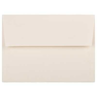 JAM Paper A7 Strathmore Invitation Envelopes, 5.25 x 7.25, Ivory Wove, 50/Pack (191188I)