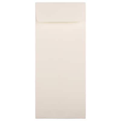 JAM Paper Strathmore Open End #11 Currency Envelope, 4 1/2 x 10 3/8, Natural White, 500/Pack (9009