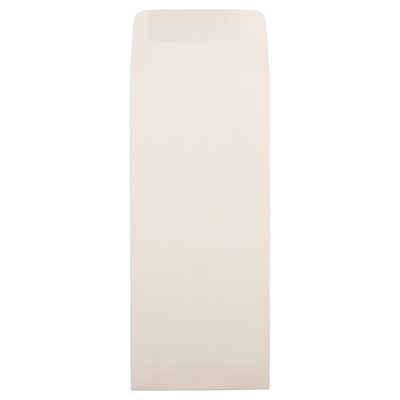 JAM Paper Strathmore Open End #11 Currency Envelope, 4 1/2 x 10 3/8, Natural White, 500/Pack (9009