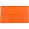 JAM Paper® A10 Colored Invitation Envelopes, 6 x 9.5, Orange Recycled, Bulk 250/Box (95922H)