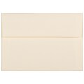 JAM Paper® A7 Strathmore Invitation Envelopes, 5.25 x 7.25, Ivory Laid, Bulk 250/Box (191203H)