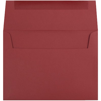 JAM Paper A7 Invitation Envelopes, 5.25 x 7.25, Dark Red, Bulk 250/Box (31511307H)