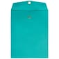 JAM Paper® 10 x 13 Open End Catalog Colored Envelopes with Clasp Closure, Sea Blue Recycled, 25/Pack (900766073a)