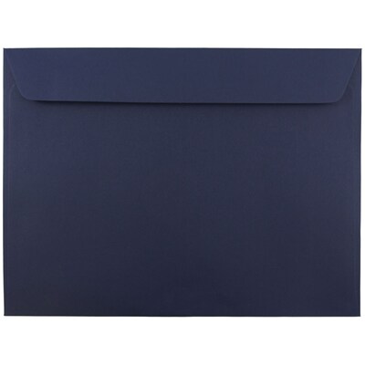 JAM Paper 9 x 12 Booklet Envelopes, Navy Blue, 50/Pack (263916011i)