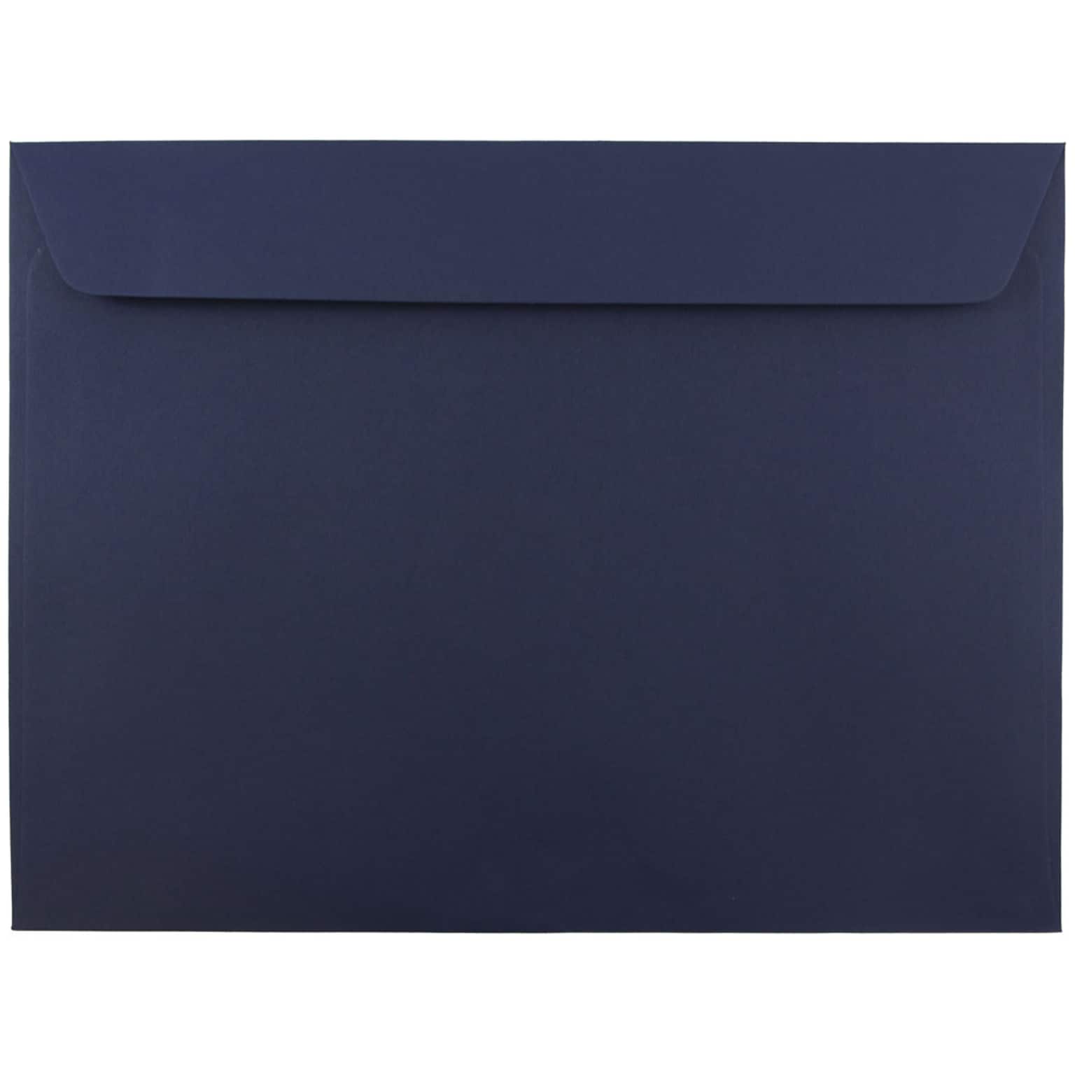 JAM Paper Booklet Envelope, 9 x 12, Navy Blue, 250/Box (263916011H)