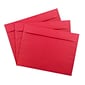 JAM Paper Open End Catalog Envelope, 9" x 12", Red, 100/Pack (17253D)