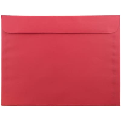 JAM Paper Open End Catalog Envelope, 9 x 12, Red, 250/Box (17253H)