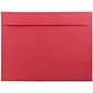 JAM Paper Open End Catalog Envelope, 9" x 12", Red, 250/Box (17253H)
