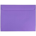 JAM Paper® 9 x 12 Booklet Catalog Colored Envelopes, Violet Purple Recycled, 100/Pack (1531752d)