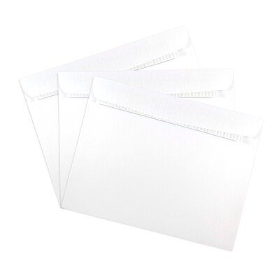 JAM Paper Peel & Seal Booklet Envelope, 9" x 12", White, 25/Pack (356828785A)