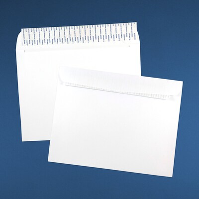 JAM Paper Peel & Seal Booklet Envelope, 9" x 12", White, 50/Pack (356828785I)